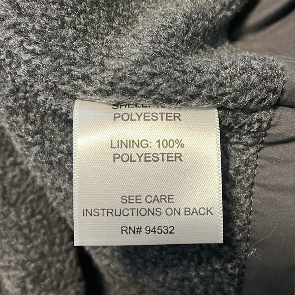 Women's‎ Storm Creek Fleece Lined Black Grey Full Zip Jacket Inner Pockets Large - Picture 5 of 7